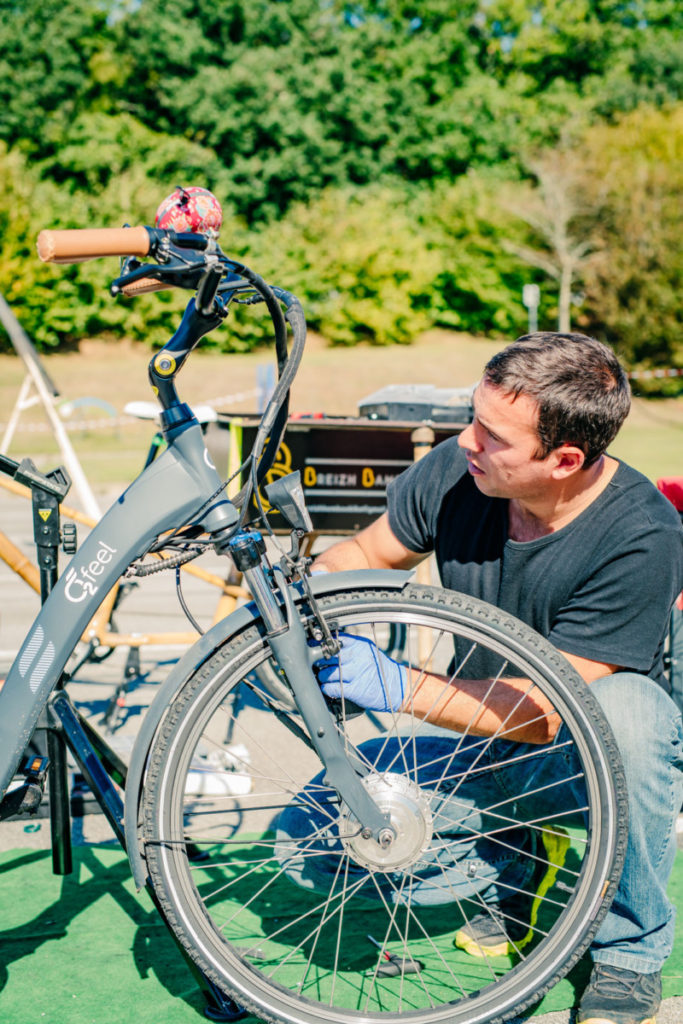 Réparation d'un vélo à assistance électrique chez Arkéa